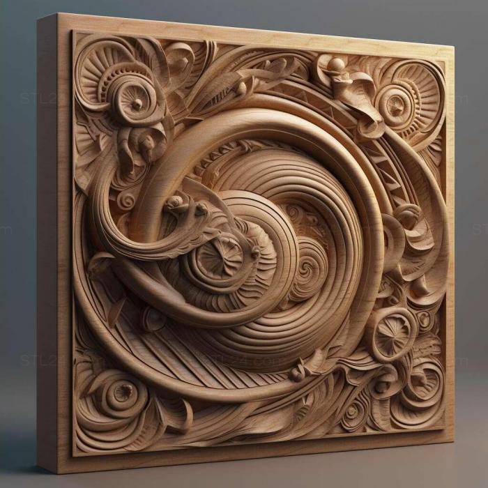 Patterns and decorations (stl JAC S5 3, PATTERN_87) 3D models for cnc